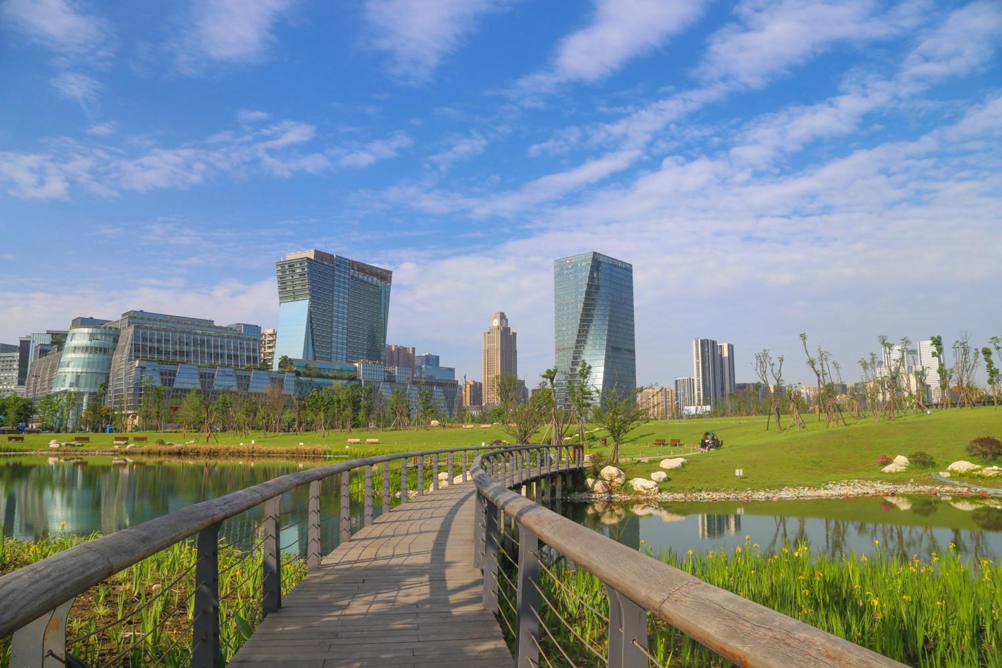 Holiday Inn Chengdu Century City-Westtower Exterior foto